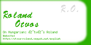 roland otvos business card